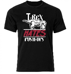 Koszulka męska czarna T-REX